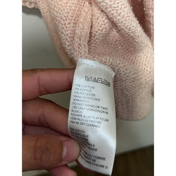 Urban Outfitters BDG Pink Open Front Knit Cardigan Women's Sweater Size M - Picture 5 of 7